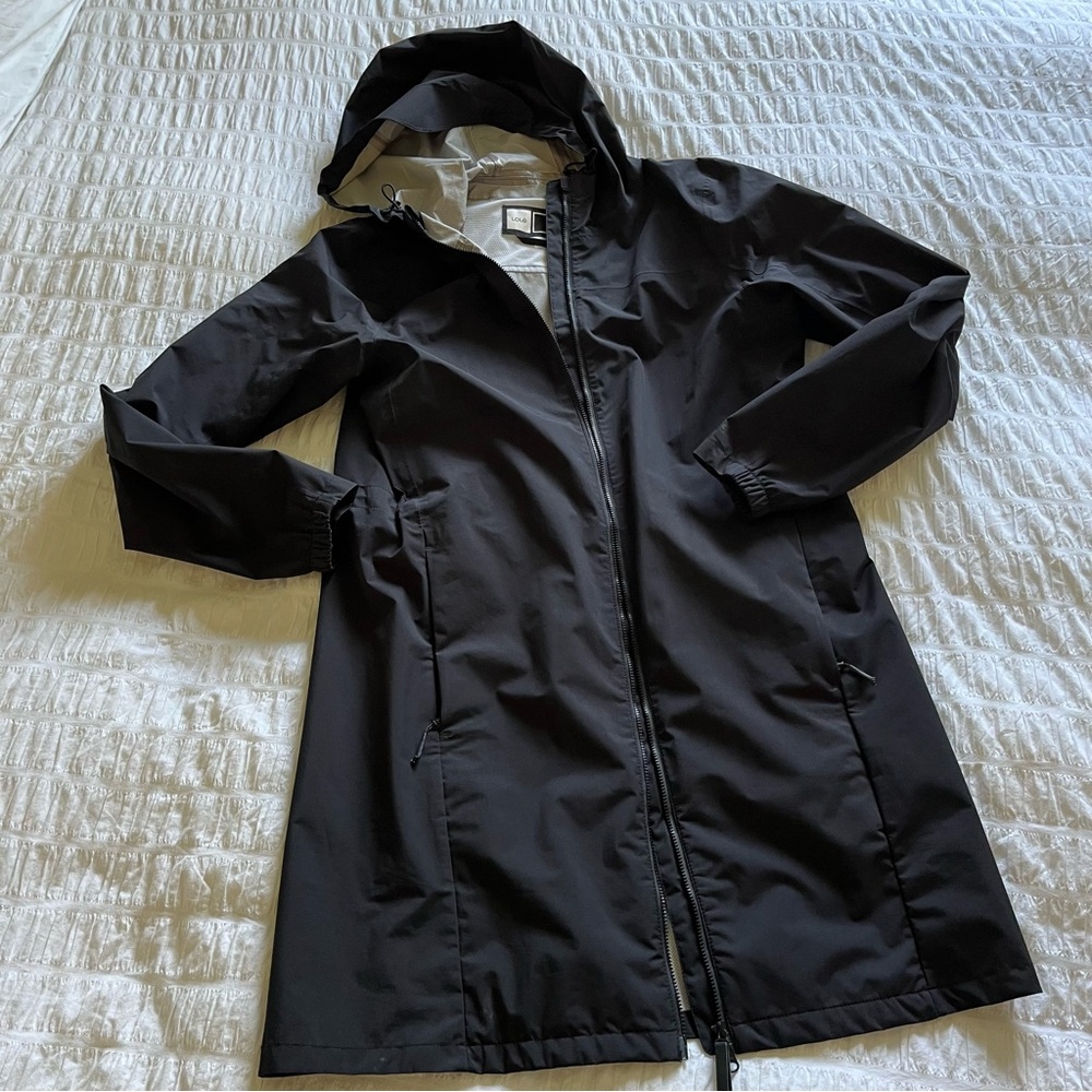 Lole Black Hooded Raincoat